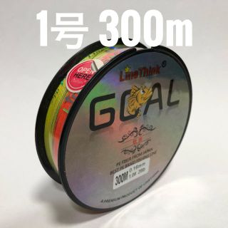 PEライン 1号 300m マルチカラー(釣り糸/ライン)