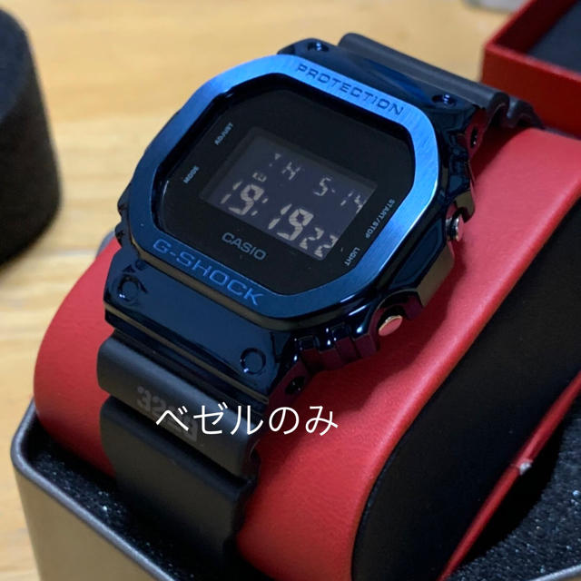 g-shock dw5600 ステンレス　ベゼル　ブルー　カスタム用