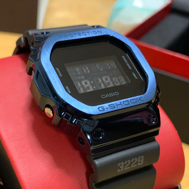 g-shock dw5600 ステンレス　ベゼル　ブルー　カスタム用