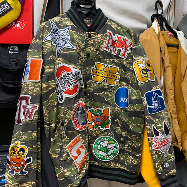 ジャケット/アウターsupreme NCAA Varsity Jacket 07ss camo