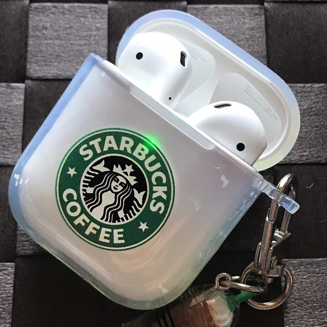 Starbucks Coffee(スターバックスコーヒー)のAirpods スターバックス スタバ ソフト TPU ケース  スマホ/家電/カメラのオーディオ機器(ヘッドフォン/イヤフォン)の商品写真