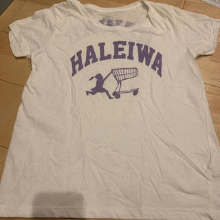 ハレイワ(HALEIWA)のhaleiwa happy market ハレイワ　Tシャツ　Hawaii 白(Tシャツ(半袖/袖なし))