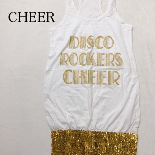 チアー(CHEER)の新品⭐︎チアー⭐︎裾⭐︎ゴールドスパンコール (カットソー(半袖/袖なし))