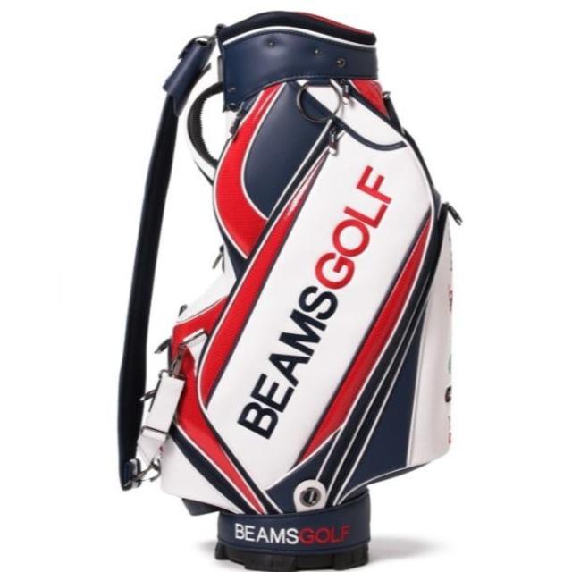 BEAMS GOLF / new ツアー プロ キャディバッグ レッド×ネイビー BEAMS GOLF / new ツアー プロ キャディバッグ レッド×ネイビー