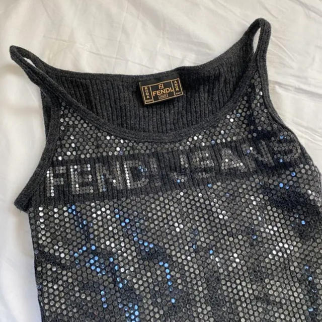 FENDI タンクトップ　リブキャミ