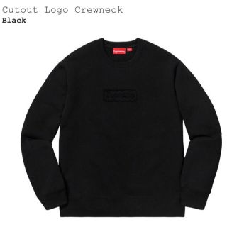 シュプリーム(Supreme)の新品 Supreme Cutout Logo Crewneck XL 黒(スウェット)