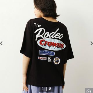 ロデオクラウンズワイドボウル(RODEO CROWNS WIDE BOWL)のMix big VネックTシャツ(Tシャツ(半袖/袖なし))