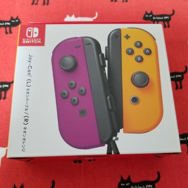 未使用　Joy-Con（L） ネオンパープル/（R） ネオンオレンジ　ジョイコン