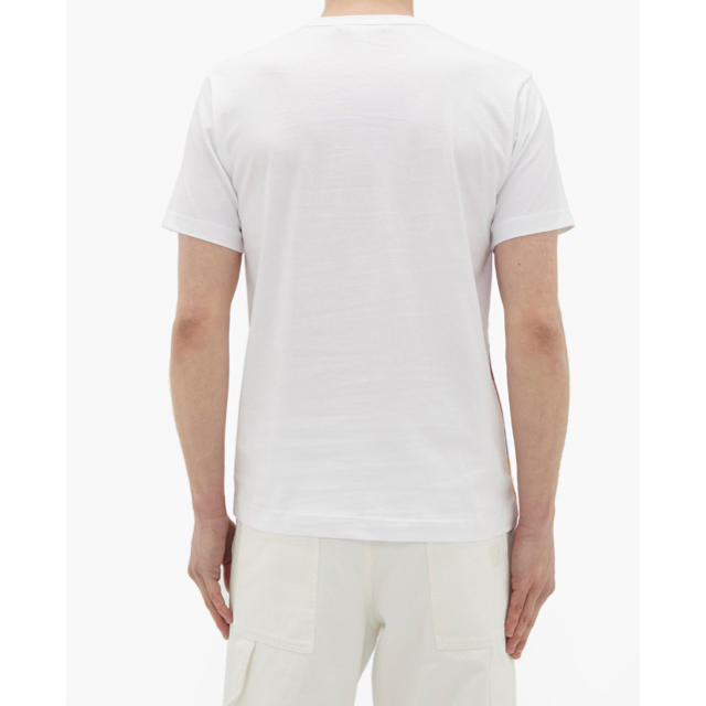 COMME des GARCONS(コムデギャルソン)の新品 コムデギャルソンシャツ ボーダー Mサイズ マルチ メンズのトップス(Tシャツ/カットソー(半袖/袖なし))の商品写真