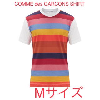 コムデギャルソン(COMME des GARCONS)の新品 コムデギャルソンシャツ ボーダー Mサイズ マルチ(Tシャツ/カットソー(半袖/袖なし))
