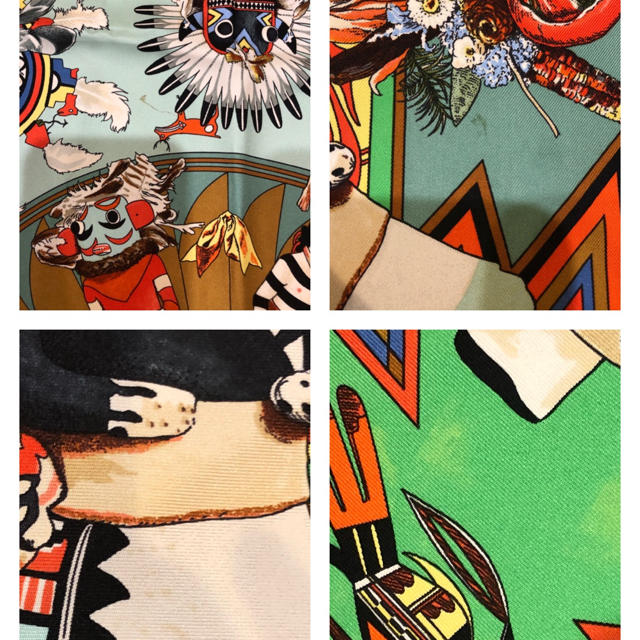 エルメス　HERMES  スカーフ　カレ90 Kachina カチナ