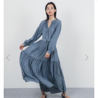 日本製/今治産 新品 STUNNING LURE ロングプリーツワンピース
