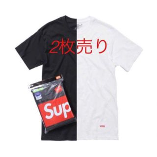 シュプリーム(Supreme)のメンズ　Supreme Hanes Tシャツ　(Tシャツ/カットソー(半袖/袖なし))