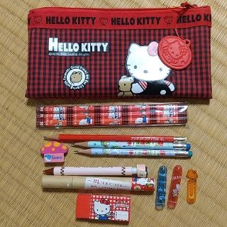 ハローキティ(ハローキティ)の昭和レトロ　Hello Kitty　文具など(キャラクターグッズ)