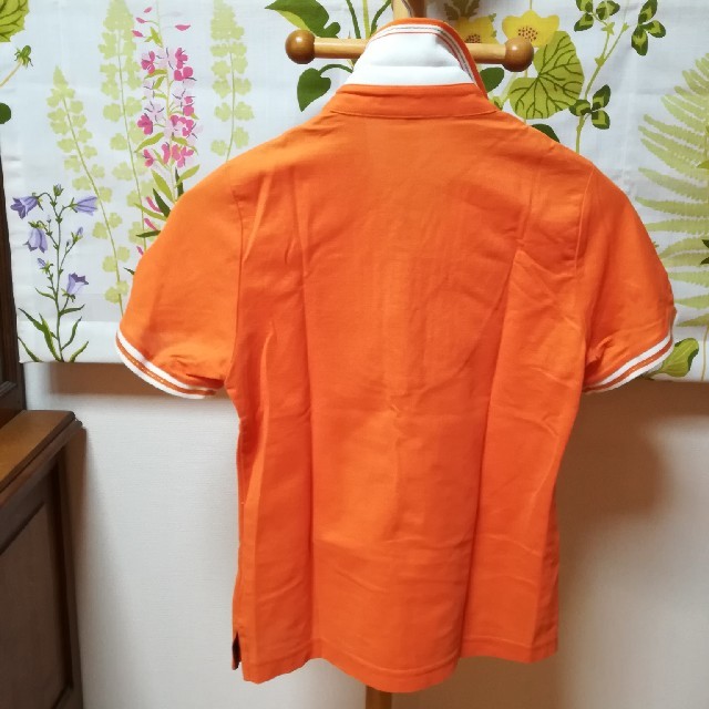 23区(ニジュウサンク)の✨23区 SPORT(ニジュウサンクスポーツ)オレンジ色のポロシャツSサイズ レディースのトップス(ポロシャツ)の商品写真