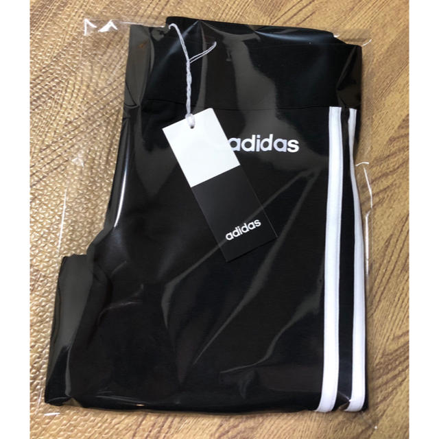 adidas(アディダス)のアディダス 3ストライプ レギンス DP2389 ブラック OT(XL)サイズ レディースのレッグウェア(レギンス/スパッツ)の商品写真