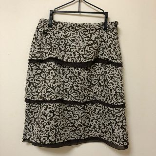 ザラ(ZARA)のブラウンスカート　美品(ひざ丈スカート)