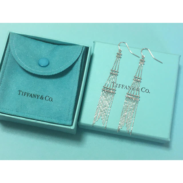 Tiffany & co ピアス　WG 750