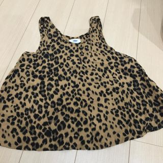 オールドネイビー(Old Navy)のヒョウ柄　トップス　(カットソー(半袖/袖なし))