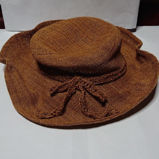 日本最古の織物、しな織、シャポーすだ、しな布帽子女性用 在庫処分