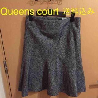 クイーンズコート(QUEENS COURT)のクィーンズコート 送料込み 美品 きれい(ひざ丈スカート)