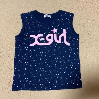 エックスガール(X-girl)のx-girl タンクトップ 紺 130(Tシャツ/カットソー)