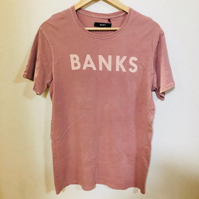 Ron Herman(ロンハーマン)のBANKS banks tシャツ TEE ウォッシュ加工ピンク メンズのトップス(Tシャツ/カットソー(半袖/袖なし))の商品写真