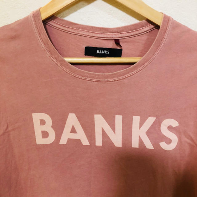 Ron Herman(ロンハーマン)のBANKS banks tシャツ TEE ウォッシュ加工ピンク メンズのトップス(Tシャツ/カットソー(半袖/袖なし))の商品写真