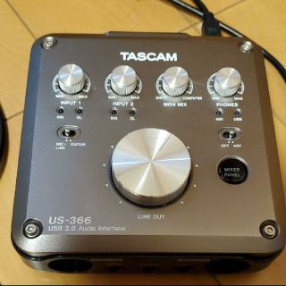 TASCAM US-366 オーディオインターフェース(オーディオインターフェイス)