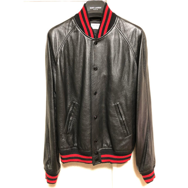 多様な Saint レザージャケット 44 テディ 新品未使用 サンローラン