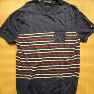 トミーヒルフィガー(TOMMY HILFIGER)のTOMYY HILFIGER メンズ　サマーニット　サマーセーター　Mサイズ(Tシャツ/カットソー(半袖/袖なし))