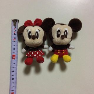 ディズニー(Disney)のミッキーとミニー ディズニー ぬいぐるみ2個セット(キャラクターグッズ)