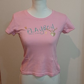 プレイボーイ(PLAYBOY)のプレイボーイ ★ ピンク Tシャツ(Tシャツ(半袖/袖なし))
