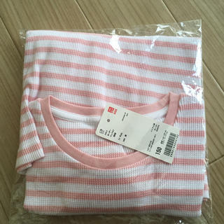 ユニクロ(UNIQLO)のさくら様専用 キッズ☆新品 ユニクロボーダーワッフルTシャツ150(Tシャツ/カットソー)