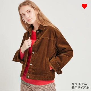 ユニクロ(UNIQLO)のユニクロ コーデュロイオーバーサイズジャケット ブラウン(テーラードジャケット)