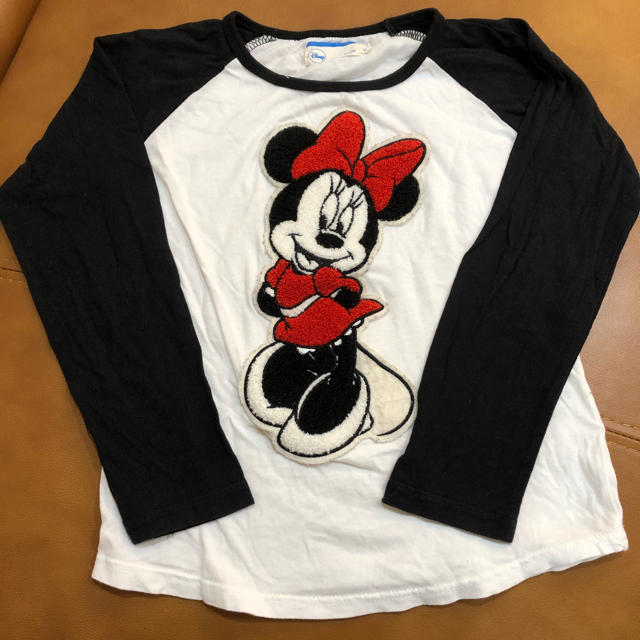 Disney(ディズニー)のミニーマウス　ラグラン　Tシャツ キッズ/ベビー/マタニティのキッズ服女の子用(90cm~)(Tシャツ/カットソー)の商品写真