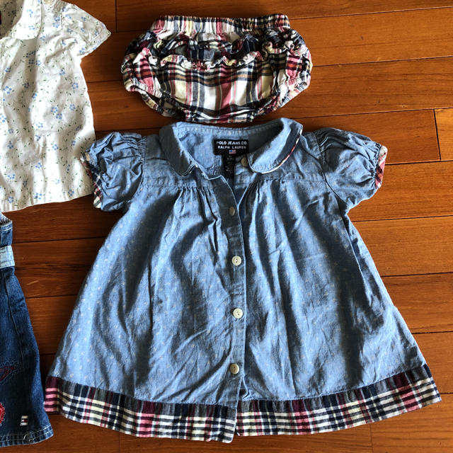 POLO RALPH LAUREN(ポロラルフローレン)のトミーフィルガー　ラルフローレン　80　ワンピース　セット キッズ/ベビー/マタニティのベビー服(~85cm)(ワンピース)の商品写真