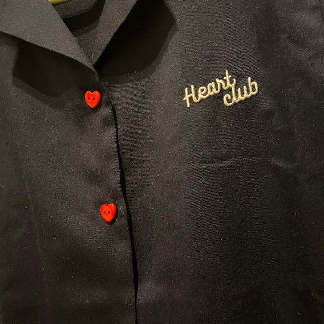 韓国ブランド　HeartClub ボウリングシャツ　S ¥1999→¥900！ レディースのトップス(シャツ/ブラウス(半袖/袖なし))の商品写真