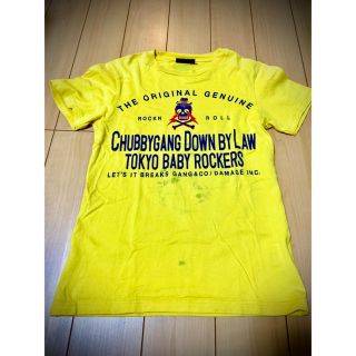 チャビーギャング(CHUBBYGANG)のチャビーギャング　140 スカル柄　半袖Tシャツ　黄色　訳あり(Tシャツ/カットソー)