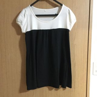 Tシャツ白＆黒　L(Tシャツ(半袖/袖なし))