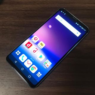 エルジーエレクトロニクス(LG Electronics)の【ジャンク】docomo L-01K LG V30+ クラウドシルバー (スマートフォン本体)