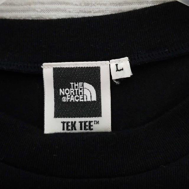 THE NORTH FACE(ザノースフェイス)のノースフェイス 【美品】【稀少】ゴールド ロゴ 長袖 Ｔシャツ ロンT 黒 L レディースのトップス(Tシャツ(長袖/七分))の商品写真