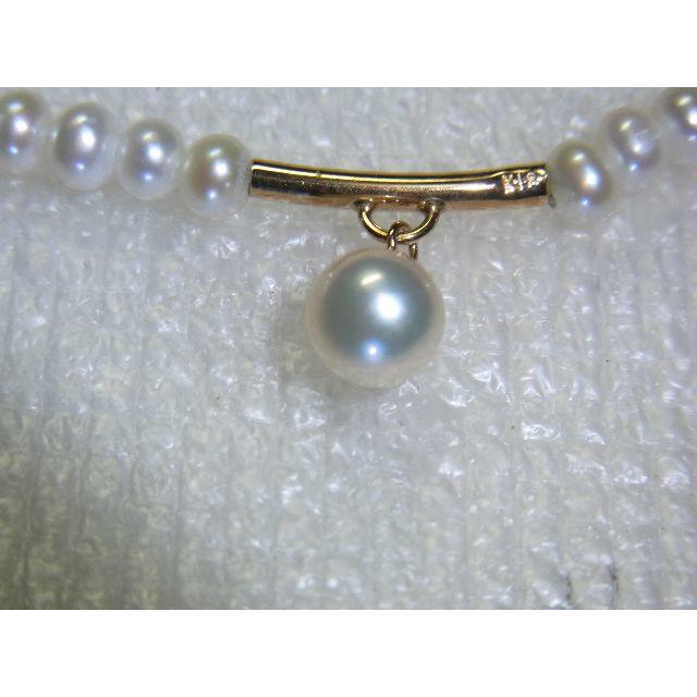 K18・あこや真珠・淡水真珠ネックレスです。 レディースのアクセサリー(ネックレス)の商品写真