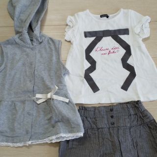 ベベ(BeBe)のBeBe＊トップス&ショートパンツセット(Tシャツ/カットソー)