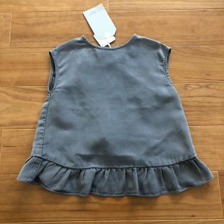 ザラキッズ(ZARA KIDS)のZARA baby ノースリーブブラウス　グレー(ブラウス)