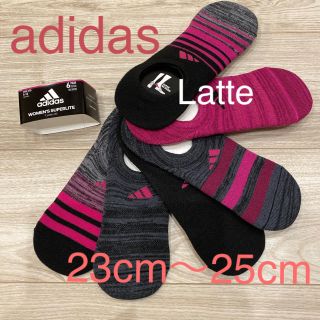 アディダス(adidas)のアディダス  靴下 6足セット ピンク ＆ グレー  ブラック  adidas(ソックス)