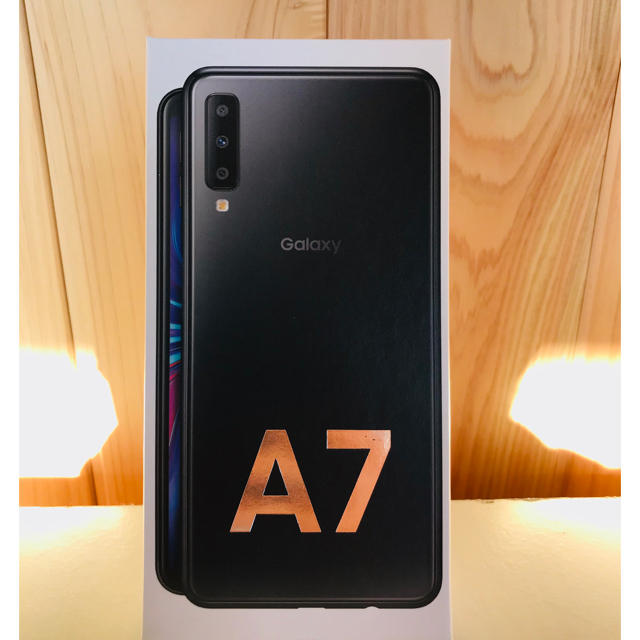 スマートフォン/携帯電話Galaxy A7　ブラック　モバイル　新品未開封