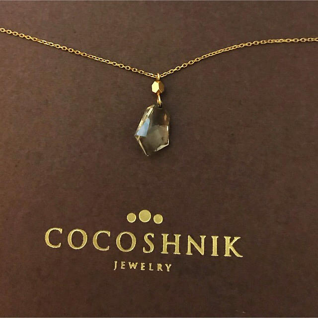 COCOSHNIK(ココシュニック)の★明日まで★最終価格*ココシュニック*K10YGスモーキークオーツのネックレス レディースのアクセサリー(ネックレス)の商品写真