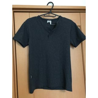 アヴィレックス(AVIREX)のAVIREX Tシャツ ヘンリーネック グレー Sサイズ(Tシャツ/カットソー(半袖/袖なし))