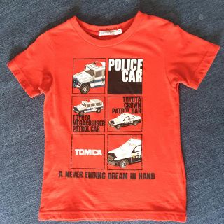 タカラトミー(Takara Tomy)の子ども服　Tシャツ　トミカ　車　赤　サイズ110(Tシャツ/カットソー)